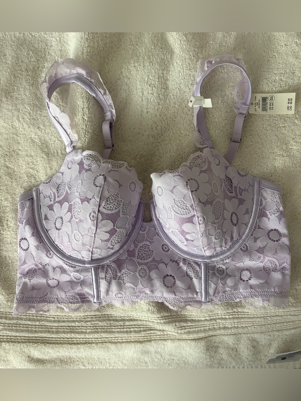 NWT Lavender Balconette Bra